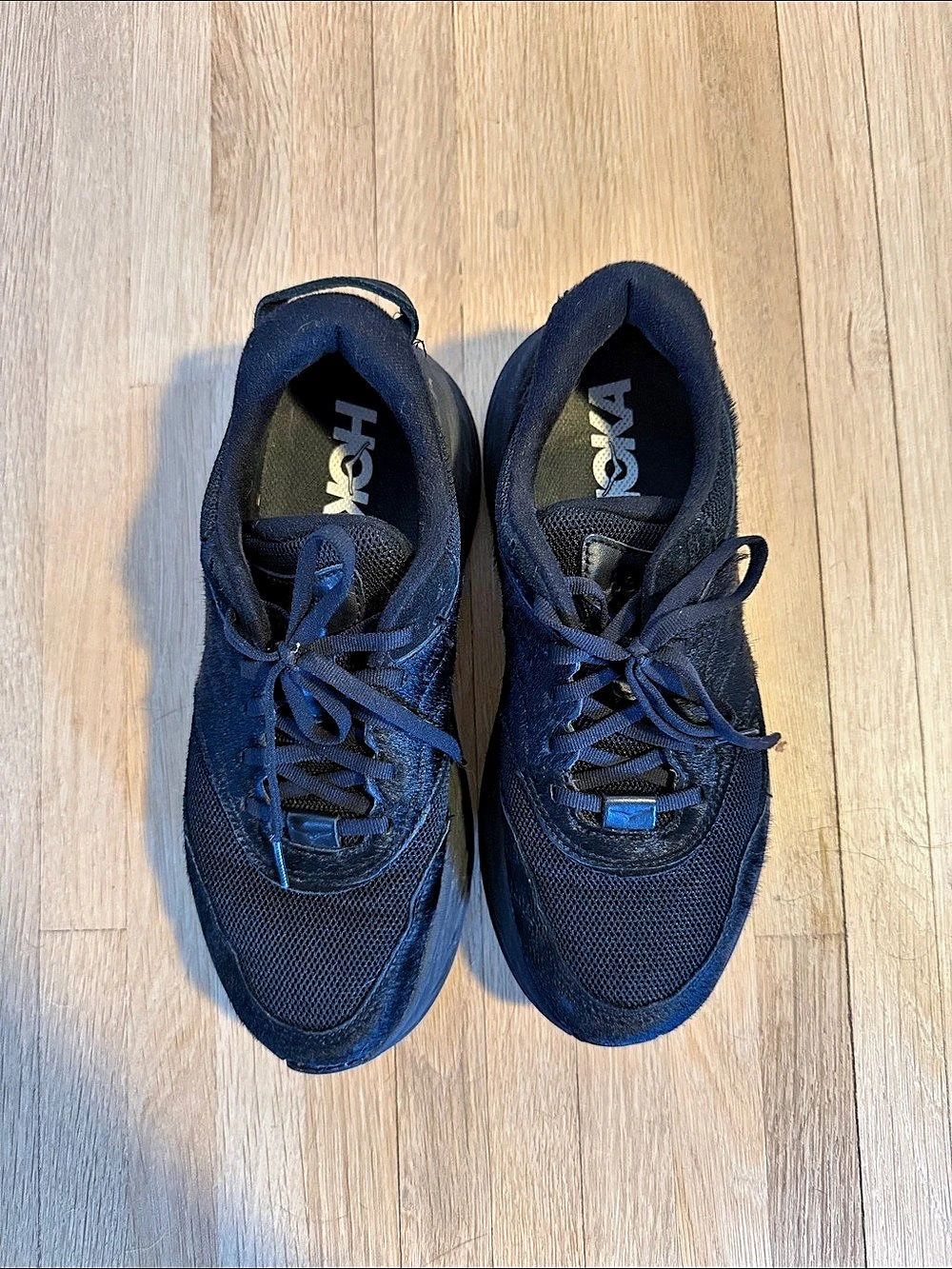 Hoka Clifton L Suede Black Athletic Shoes